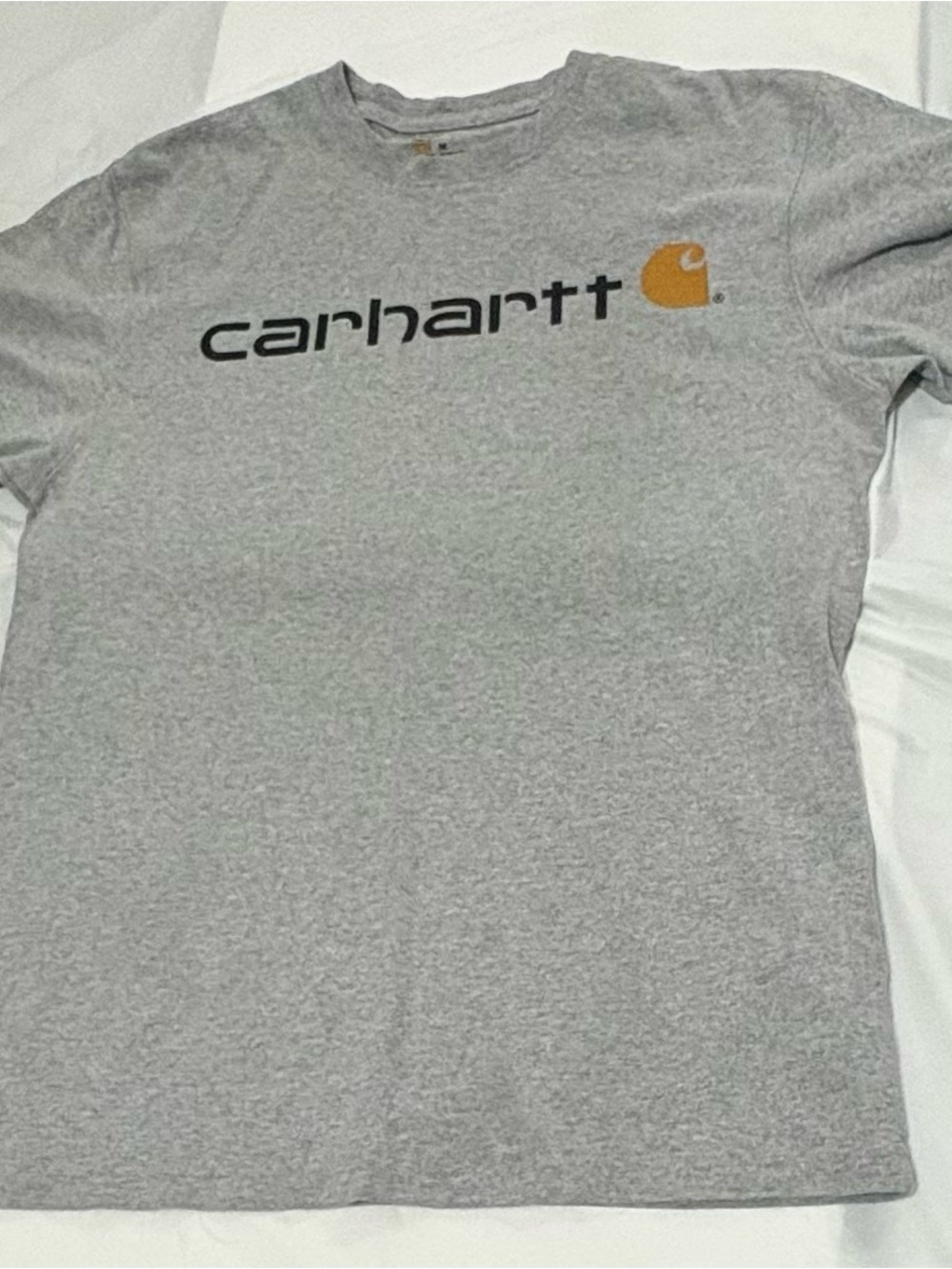 Carhartt Gray Tee with Gold Logo